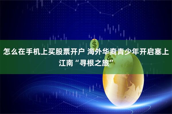 怎么在手机上买股票开户 海外华裔青少年开启塞上江南“寻根之旅”